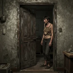 weary inside, now our heart's lost forever can't replace the fear, or the thrill of the chase each ritual showed up the door for our wanderings open then shut, then slammed in our face hyperdetailed photorealism