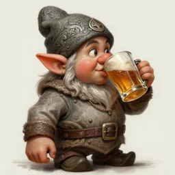 female dwarf drinking a mug of ale!!!, concept art, intricate details, highly detailed, digital art, realistic painting, dnd, character design, trending on artstation
