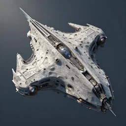 concept art of fractal shaped spaceship by Michal Klimczak, high detail, artstation CG society