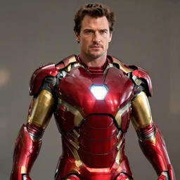 henry cavill wearing iron man armor, very detailed photo