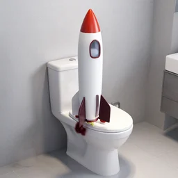 toilet with rocket boosters