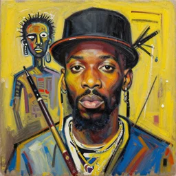 highly detailed paintings by Jean-Michel Basquiat