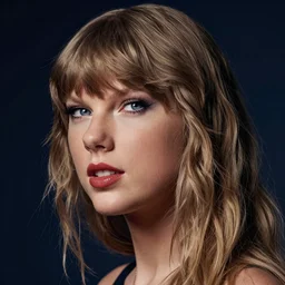 a front - faced clear close - up studio portrait of 8 0 year old taylor swift looking to the left, dramatic cinematic lighting, trending on artstation, fine details, 8 k, highly detailed, beautifully composed