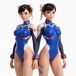 young female character in a plugsuit inspired by chun li and ling xiaoiy, digital art made by makoto shinkai and wlop, anatomically correct, extremely coherent, fighting pose hd