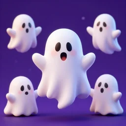 Halloween ghosts, 4k