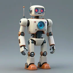 retrofuturist design for a robot by bob kane,