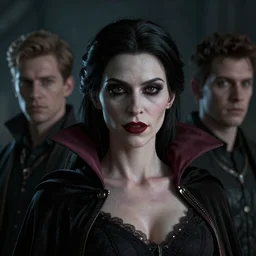 portrait of a lady vampire, 35mm, depth of field, DOF, ominous, detailed, photorealistic, octane render, high definition, 4k, artstation, steve mccurry, Greg Rutkowski, matthew benedict, irwin penn