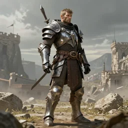 medieval peasant, warframe armor, perfect, concept art, scifi, 4 k, ultra realistic, epic lighting, cinematic, high detail, masterpiece