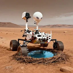 amazing photo of nasa's mars rover, alien, water, nest