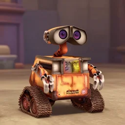 wall-e looking sad, Pixar animation still