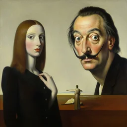 painting by rene magritte and salvador dali, high detail, high resolution