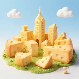 a city made of cheese