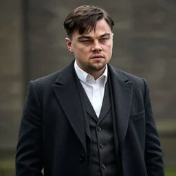film still of Leonardo DiCaprio as Thomas Shelby in Peaky Blinders, 4k