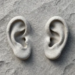 stone - ears in a wall