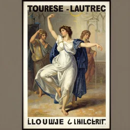 dance of the seven veils, toulouse - lautrec poster