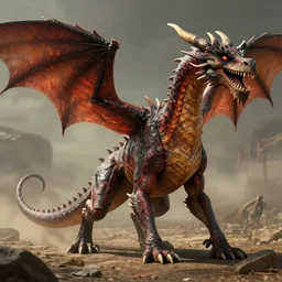 image and photo of a four legs western - style dragon, four legs western - style dragon, image of a dragon, photo of a dragon, full image, ( stylized, artgerm, artstation, hd, cgsociety, cgi, realistic, dramatic, cinematic, artistic, trending, detailed )