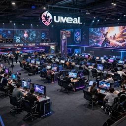 the tech games arena, artstation, unreal
