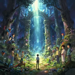 a portal from the good world to the dark world, fantasy art by greg rutkowski, loish, rhads, ferdinand knab, makoto shinkai and lois van baarle, ilya kuvshinov, rossdraws, tom bagshaw, global illumination, radiant light, detailed and intricate environment, vibrant, magical