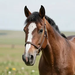 horse cosplaying as a human, human face on a horse