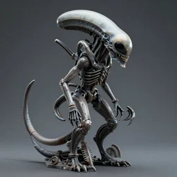 Giger-style statue xenomorph