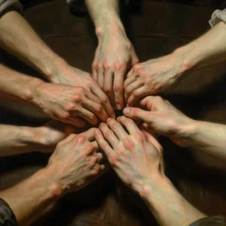 stable diffusion accidently making good hands by william bouguereau, waterhouse, craig mullins, ruan jia, gustave klimt, beautiful!!!!!!! hands!!!!!!!!!!!!!!!!