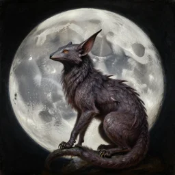 moon is protodoom feral internet, coherent, detailed, intricate, neoclassic oil painting, 8 k resolution