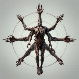mantra artade of arms and legs by Zdzislaw Belkinski , digital art, surreal, horror, HD, 8K