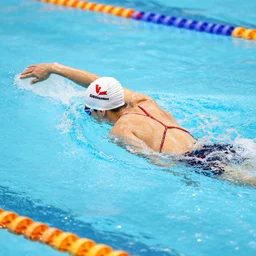 a swimmer in motion