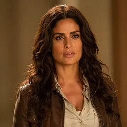 Salma Hayek as Indiana Jones, cinematic, realistic, detailed, portrait