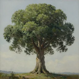 Trending on artstation, the tallest tree in the world, detailed matte painting, oil on canvas
