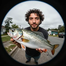 Danny devito, hyper realistic, 8k, fish eye lense