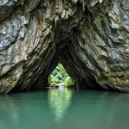 river cave,