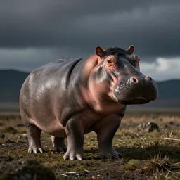 a hippopotamus penguin hybrid