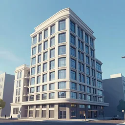 building, city pop style
