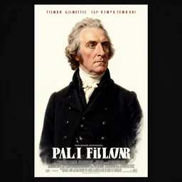 fillmore, paul giamatti is 1 9 th century united states president millard fillmore, 8 0's movie poster, theatrical poster, minimalist