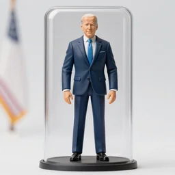 joe biden action figure, high resolution product photography