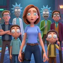 Hot actress who is a female version of a combination of (Travis Bickle, Tyler Durden, Rick from Rick and Morty, The Wolf of Wall Street, Scarface , Don Draper, Walter White, Alex from A Clockwork Orange, The Joker, and Patrick Bateman), 3D animated CGI cartoon 8K screenshot, trending on IMDB
