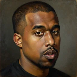 portrait of kanye west, oil painting by jan van eyck, northern renaissance art, oil on canvas, wet - on - wet technique, realistic, expressive emotions, intricate textures, illusionistic detail