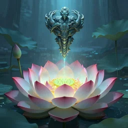 the great lotus cold hell, extraordinary, trending on cgsociety, detailed
