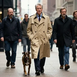 Richard Gere Dog Detective wearing a tan trenchcoat whilst walking the chicago magnificent mile james zapata jeff easley greg staples john severin brassel hideaki takamura stylus chiaroscuro