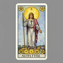 eight of pentacles tarot card by austin osman spare, a painting