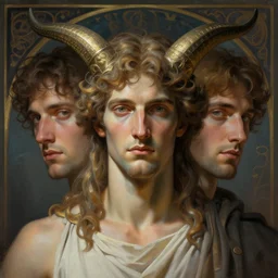 dionysus god of wine, realistic portrait, symmetrical, highly detailed, digital painting, artstation, concept art, smooth, sharp focus, illustration, cinematic lighting, art by artgerm and greg rutkowski and alphonse mucha