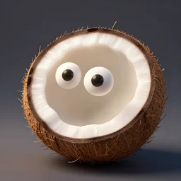 now, the coconut fruit, say my relatives,, silly, global lighting, digital art, artstation
