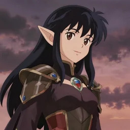 dark elf drow princess, pirotess from record of the lodoss war, fantasy anime, studio ghibli, cinematic, 4K