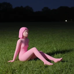 👧🏽💞👧🏻 sitting on field at night, made by ilya kuvshinov, made in abyss and artgem lau, inspired in made in abyss and balthus, anatomically correct, smooth, gelbooru, pixiv, unreal engine