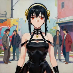 greg manchess portrait painting of yorha type a no. 2, organic painting, sunny day, matte painting, bold shapes, hard edges, street art, trending on artstation, by huang guangjian and gil elvgren and sachin teng