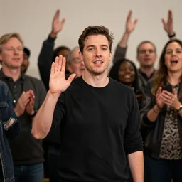 a guy makes a good point, gets standing ovations