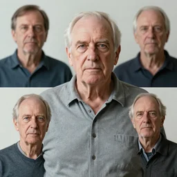 4 k photo of a very average extremely old white man