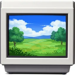 beautiful view, painted by amiga graphics,
