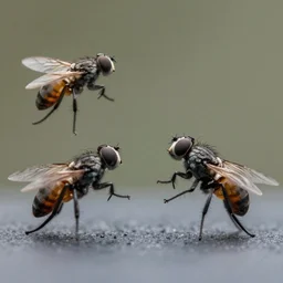 kung fu!!!! flies fighting with each other, macro, canon eos
